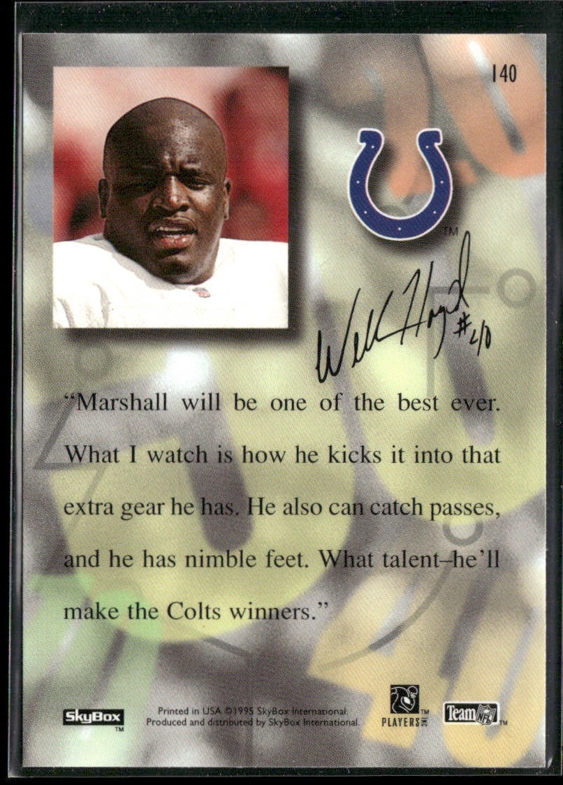 Marshall Faulk Player Lot Bundle 10 Different Football Cards MF004 Colts Rams back