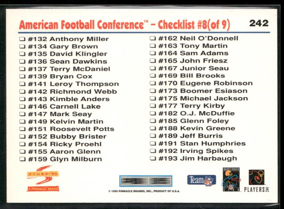 Dan Marino Player Lot Bundle 10 Different Football Cards DM005 Dolphins back
