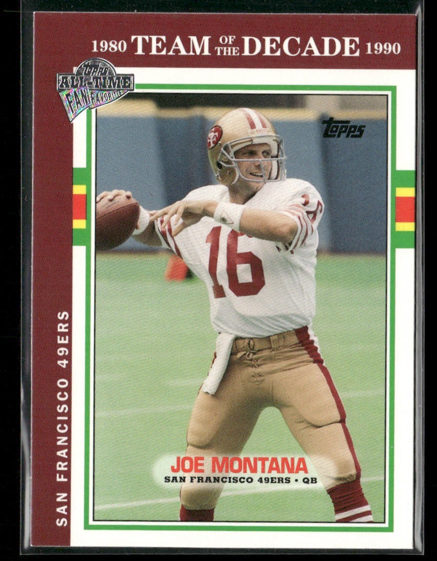 Joe Montana Player Lot Bundle 10 Different Football Cards JM002 49ers Chiefs back