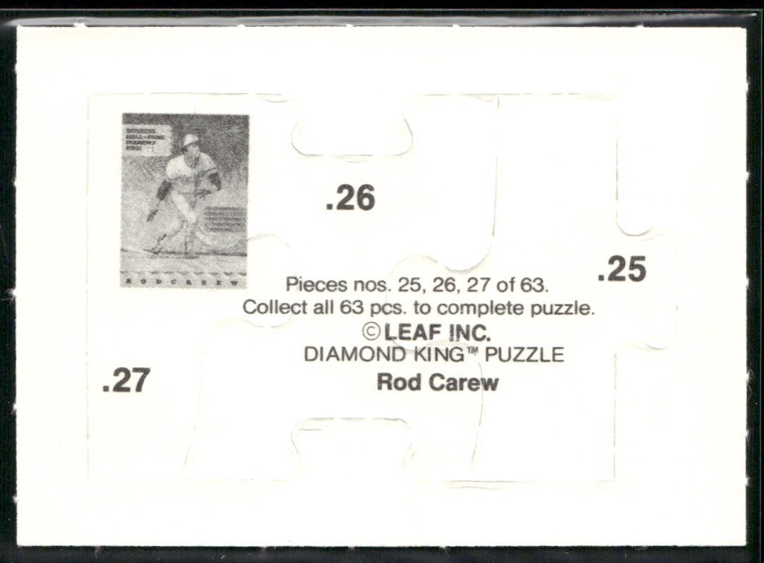 Puzzle Piece Lot Bundle 10 Different Baseball Cards P015 back