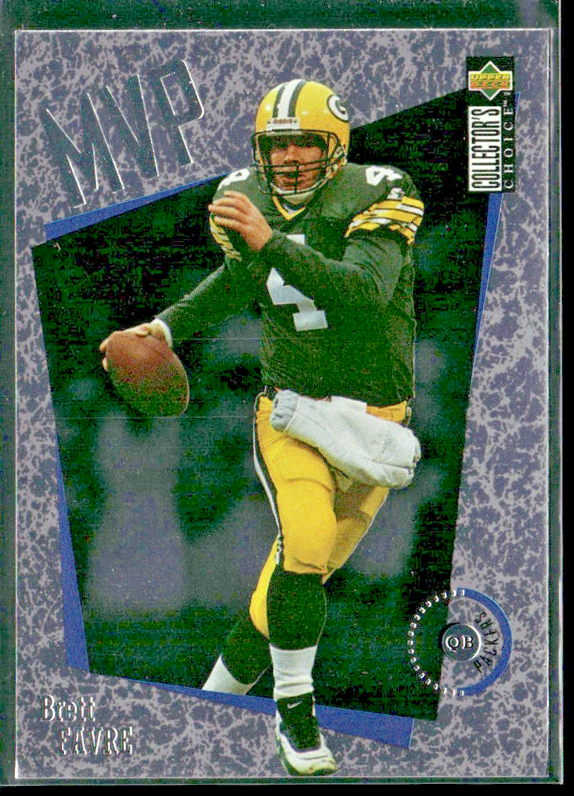 Brett Favre Player Lot Bundle 10 Different Football Cards BF004 Packers back