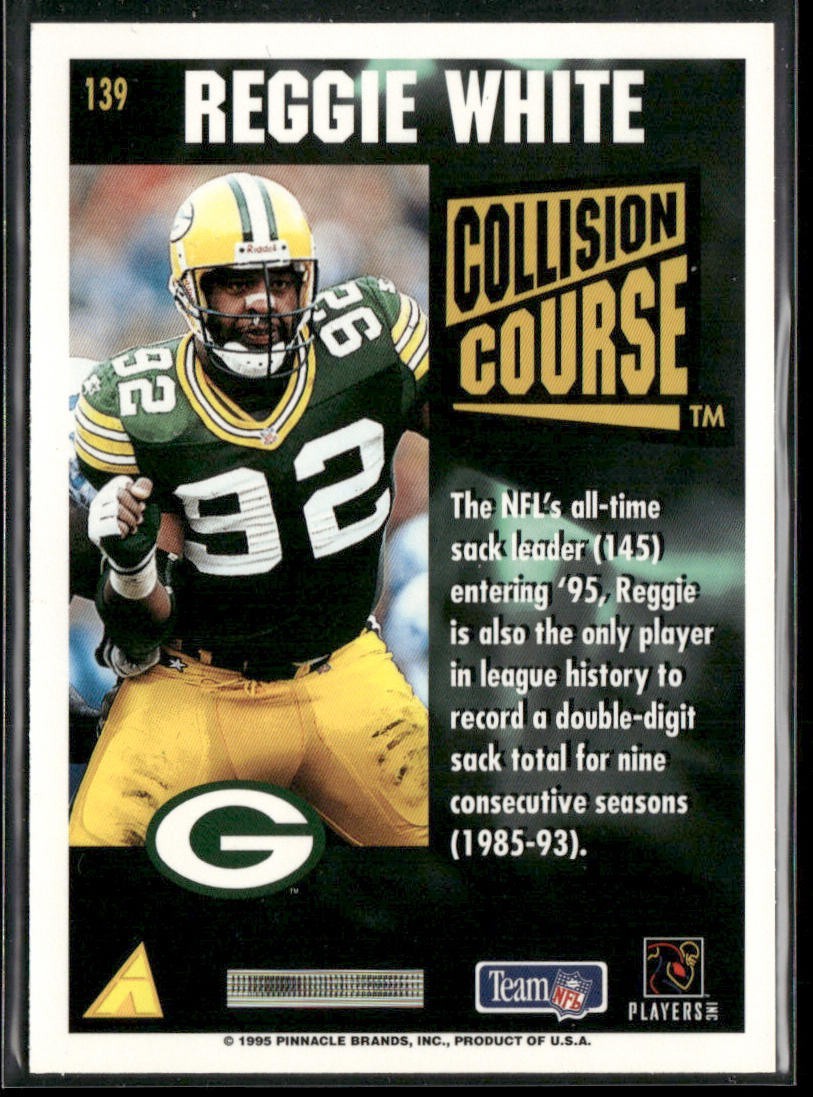 Reggie White Player Lot Bundle 10 Different Football Cards RW005 Eagles Packers back