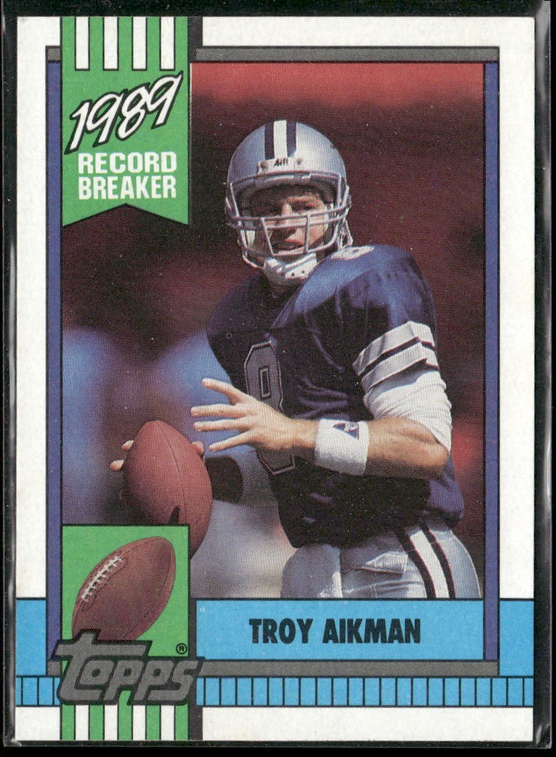 Troy Aikman Player Lot Bundle 10 Different Football Cards TA008 Cowboys back