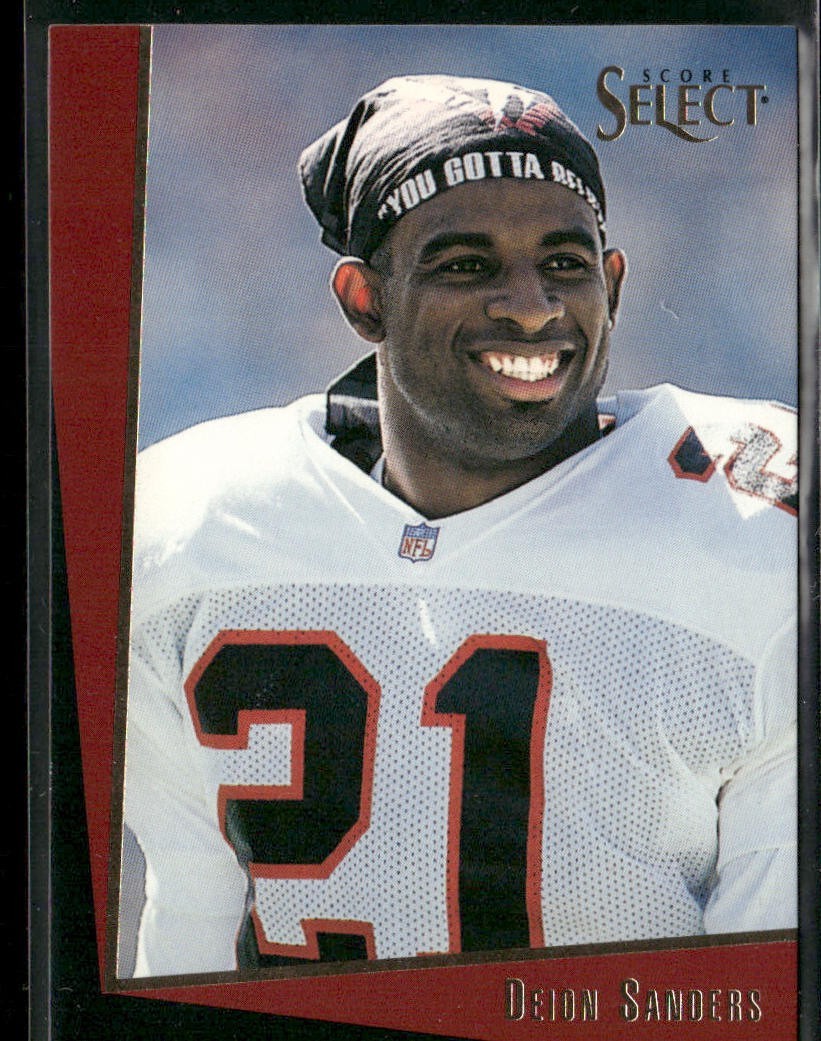 Deion Sanders Player Lot Bundle 10 Different Football Cards DS003 Falcons 49ers back