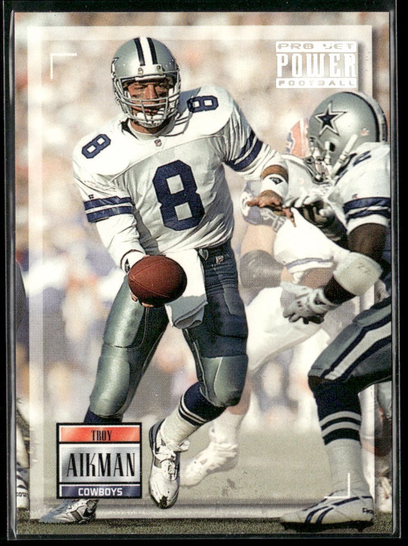 Troy Aikman Player Lot Bundle 10 Different Football Cards TA001 Cowboys back