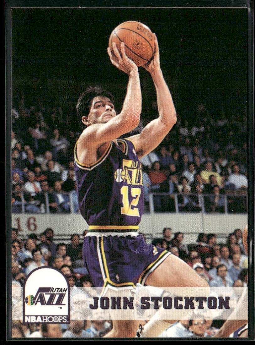 John Stockton Player Lot Bundle 10 Basketball Cards JS006 Utah Jazz back