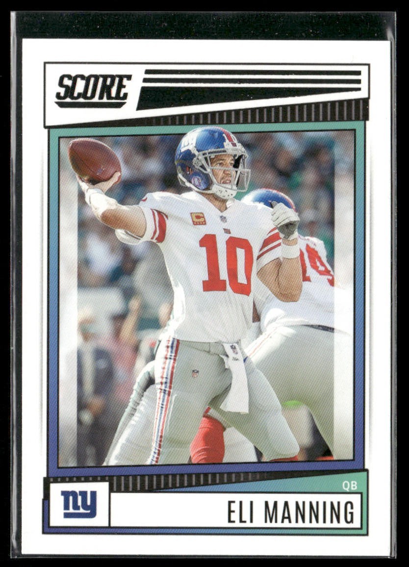 Eli Manning Player Lot Bundle 10 Football Cards EM001 Giants back