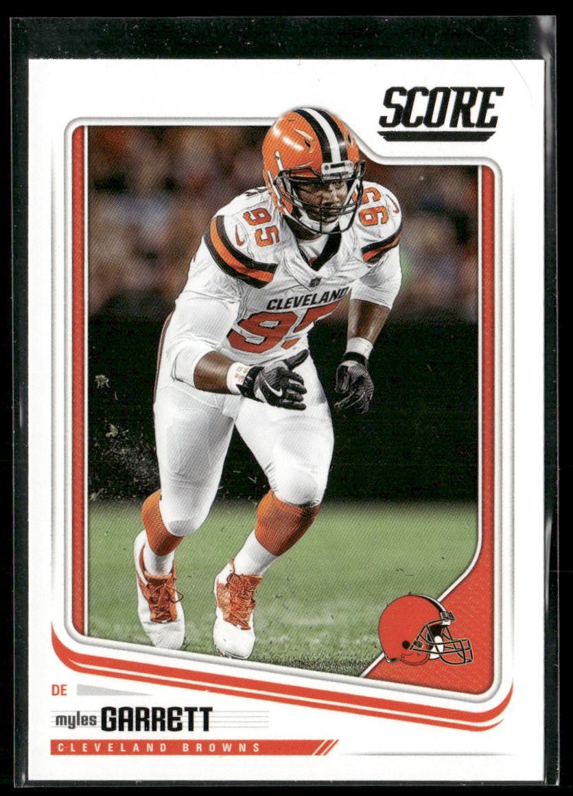 Myles Garrett Player Lot Bundle 10 Different Football Cards MG001 Browns back
