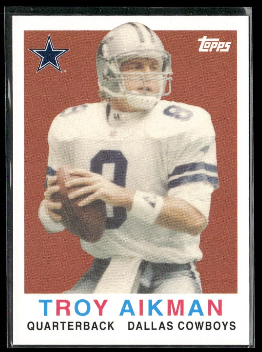 Troy Aikman Player Lot Bundle 10 Different Football Cards TA008 Cowboys back