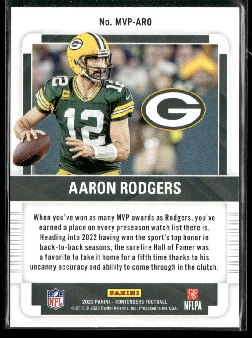Aaron Rodgers Player Lot Bundle 10 Different Football Cards AR002 Packers Jets back