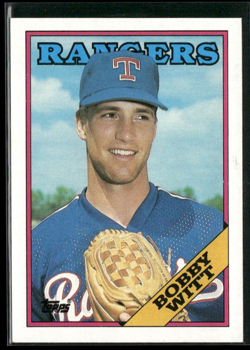 Bobby Witt Player Lot Bundle 10 Different Baseball Cards BW001 Rangers back