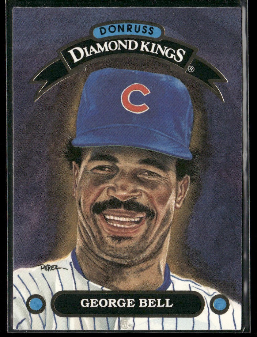 George Bell Player Lot Bundle 10 Different Baseball Cards GB001 Cubs front