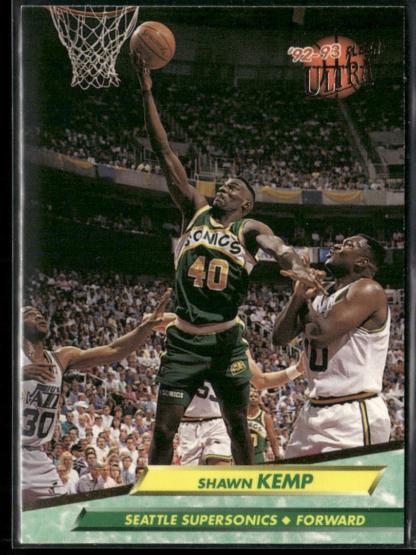 Shawn Kemp Player Lot Bundle 10 Basketball Cards SK005 Supersonics Cavs back