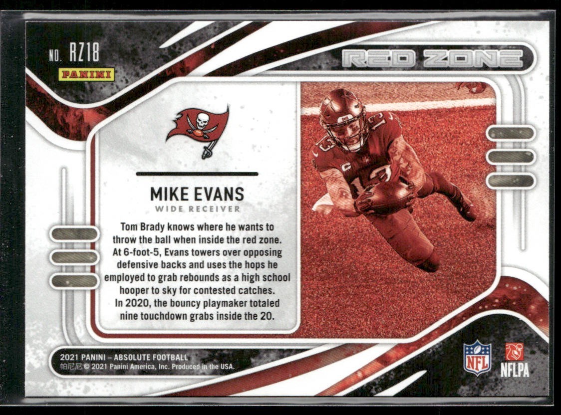 Mike Evans Player Lot Bundle 10 Different Football Cards ME003 Buccaneers back