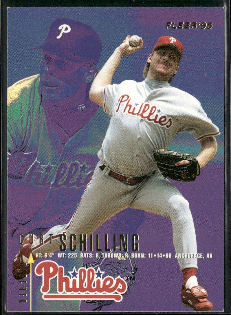 Curt Schilling Player Lot Bundle 10 Different Baseball Cards CS001 Orioles back