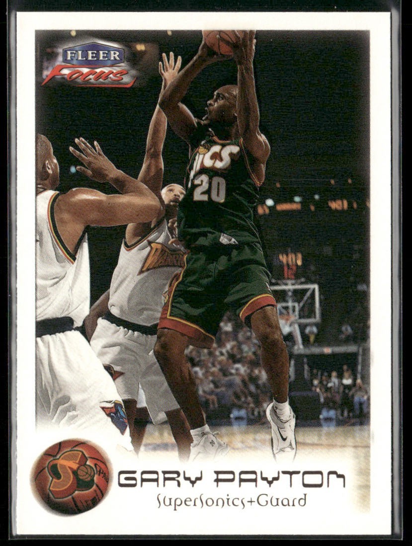 Gary Payton Player Lot Bundle 10 Basketball Cards GP003 Supersonics back