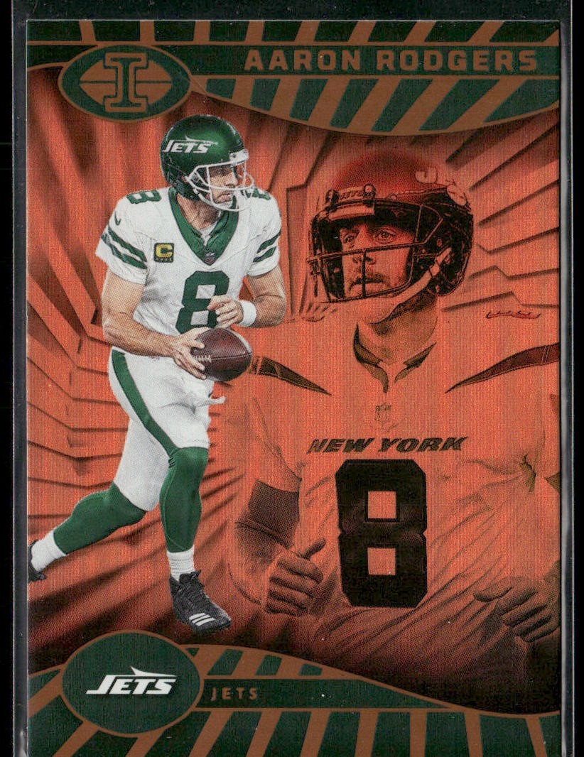 Aaron Rodgers Player Lot Bundle 10 Different Football Cards AR002 Packers Jets back