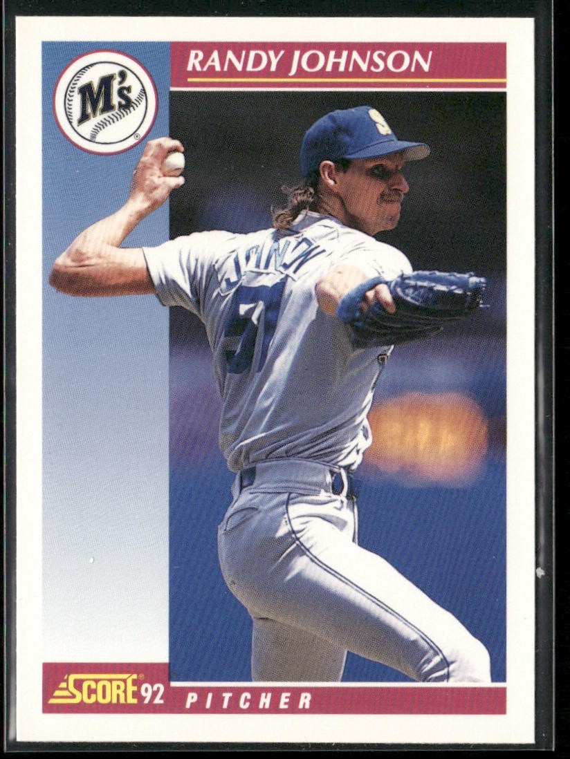 Randy Johnson Lot Bundle 10 Different Baseball Cards RJ002 Mariners back