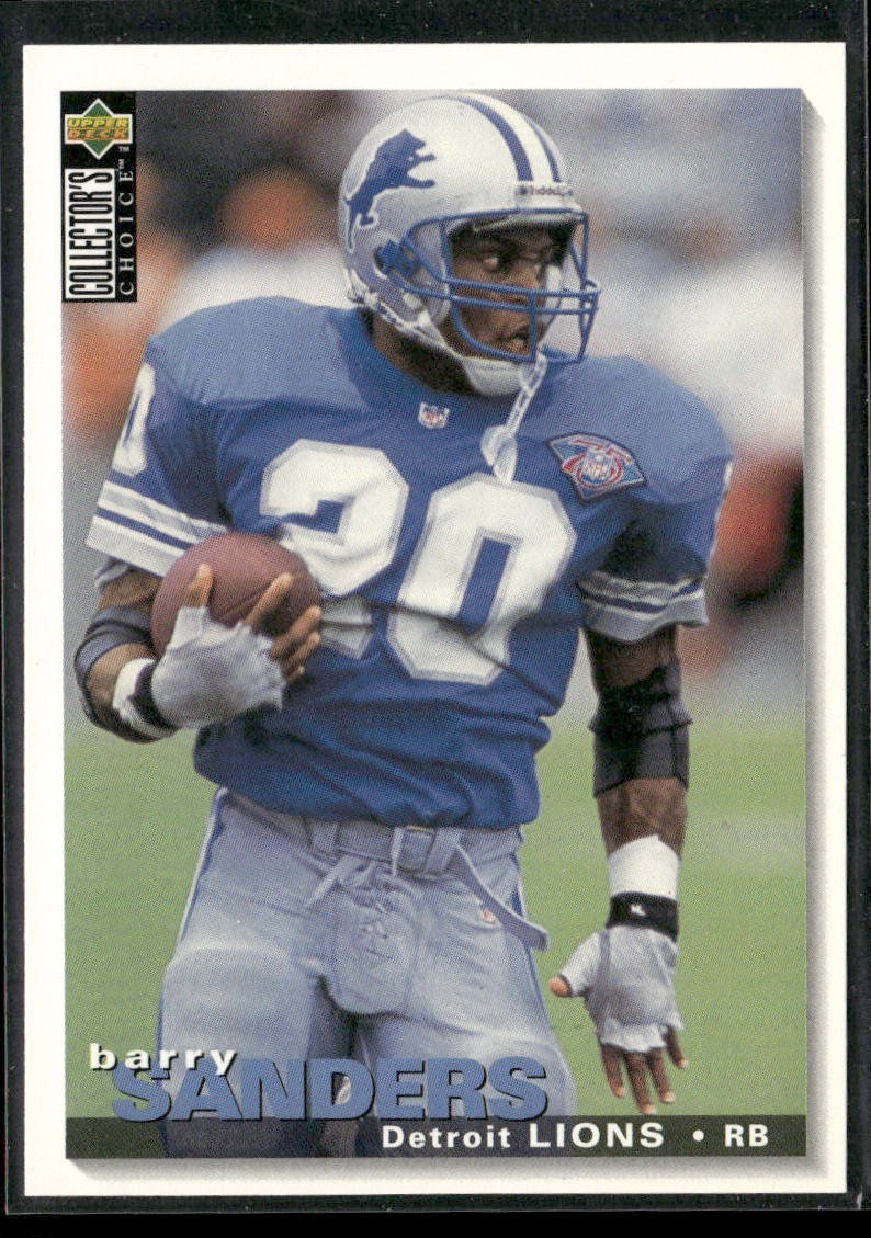 Barry Sanders Player Lot Bundle 10 Different Football Cards BS009 Lions back