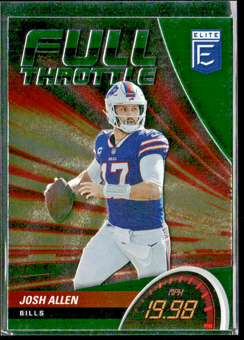 Josh Allen Player Lot Bundle 10 Different Football Cards JA001 Bills back