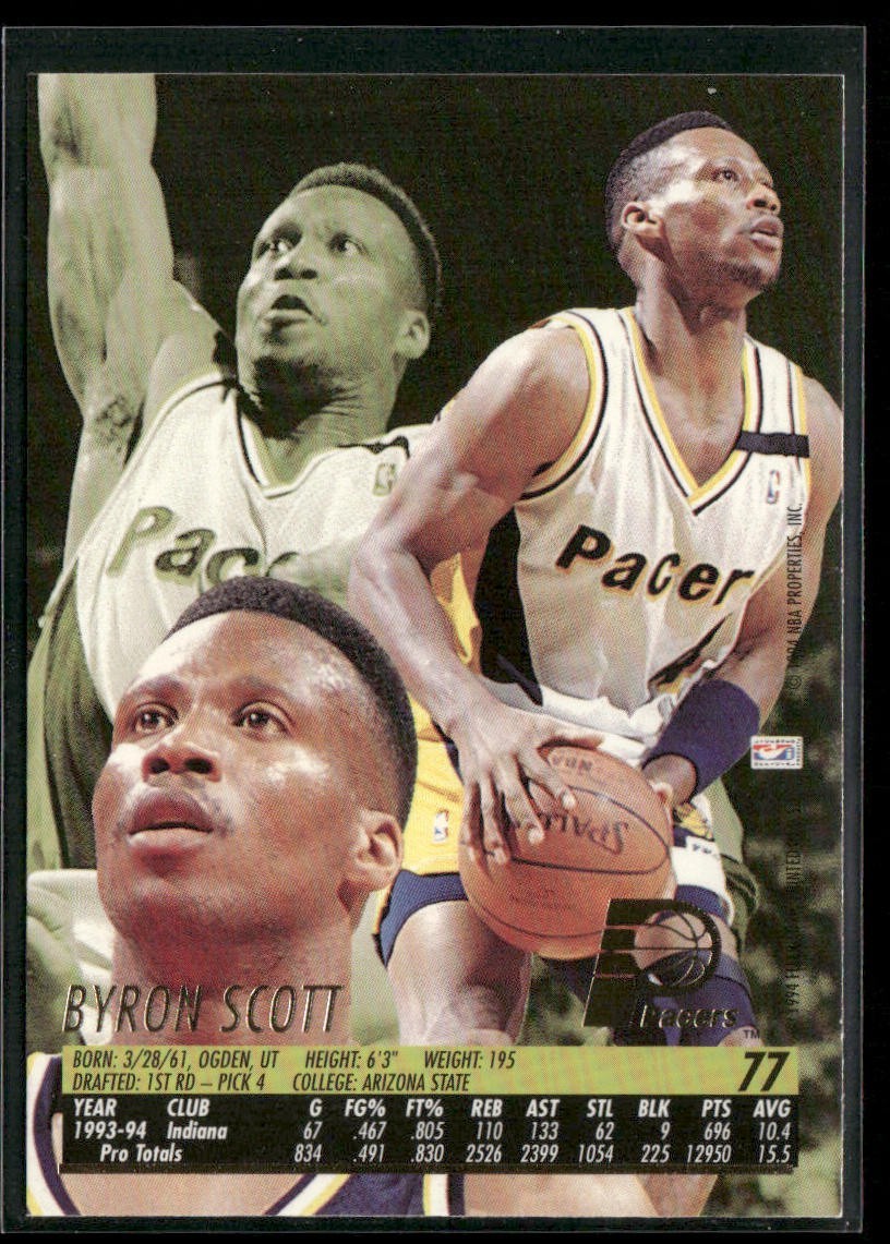 Byron Scott Player Lot Bundle 10 Different Basketball Cards BS003 Lakers Pacers back