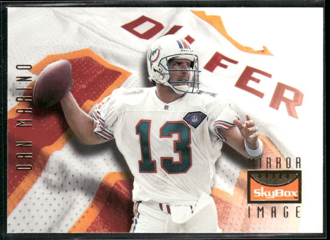 Dan Marino Player Lot Bundle 10 Different Football Cards DM003 Dolphins back