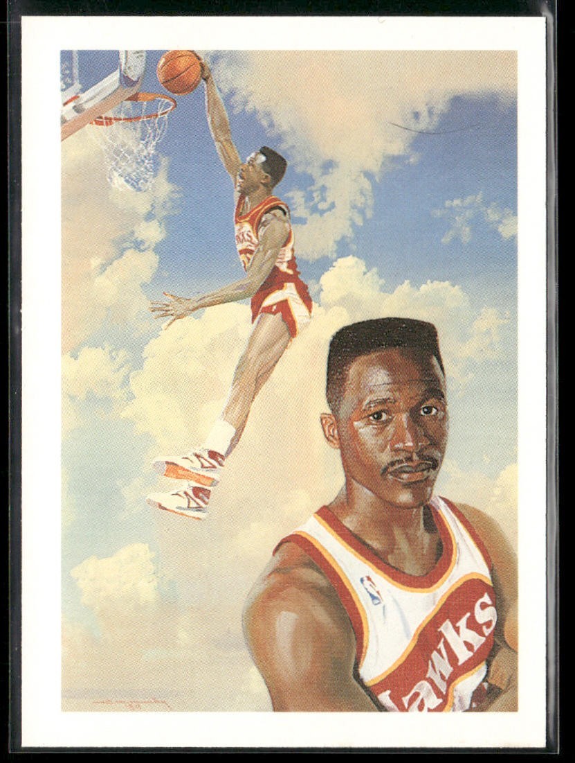 Dominique Wilkins Player Lot Bundle 10 Basketball Cards DW001 Hawks front