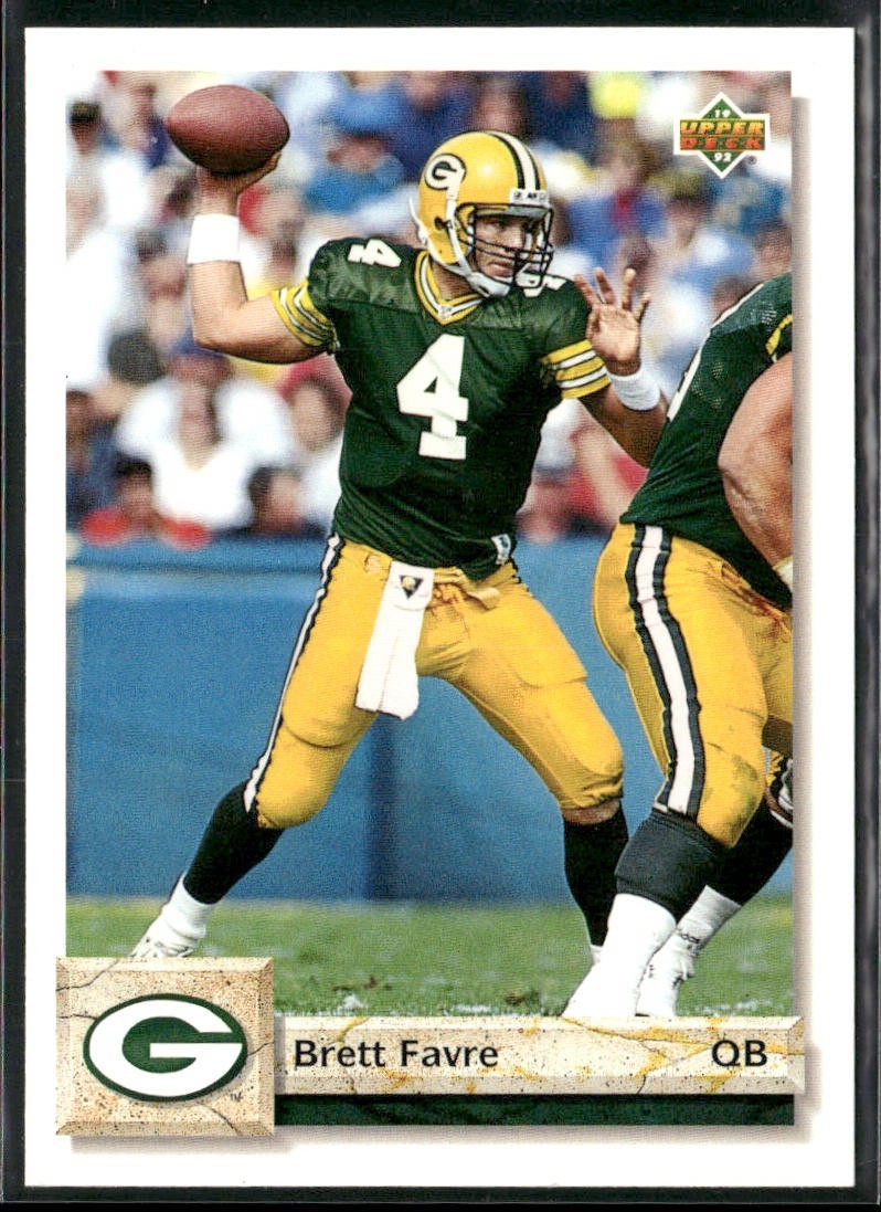 Brett Favre Player Lot Bundle 10 Different Football Cards BF005 Packers 1 RC back