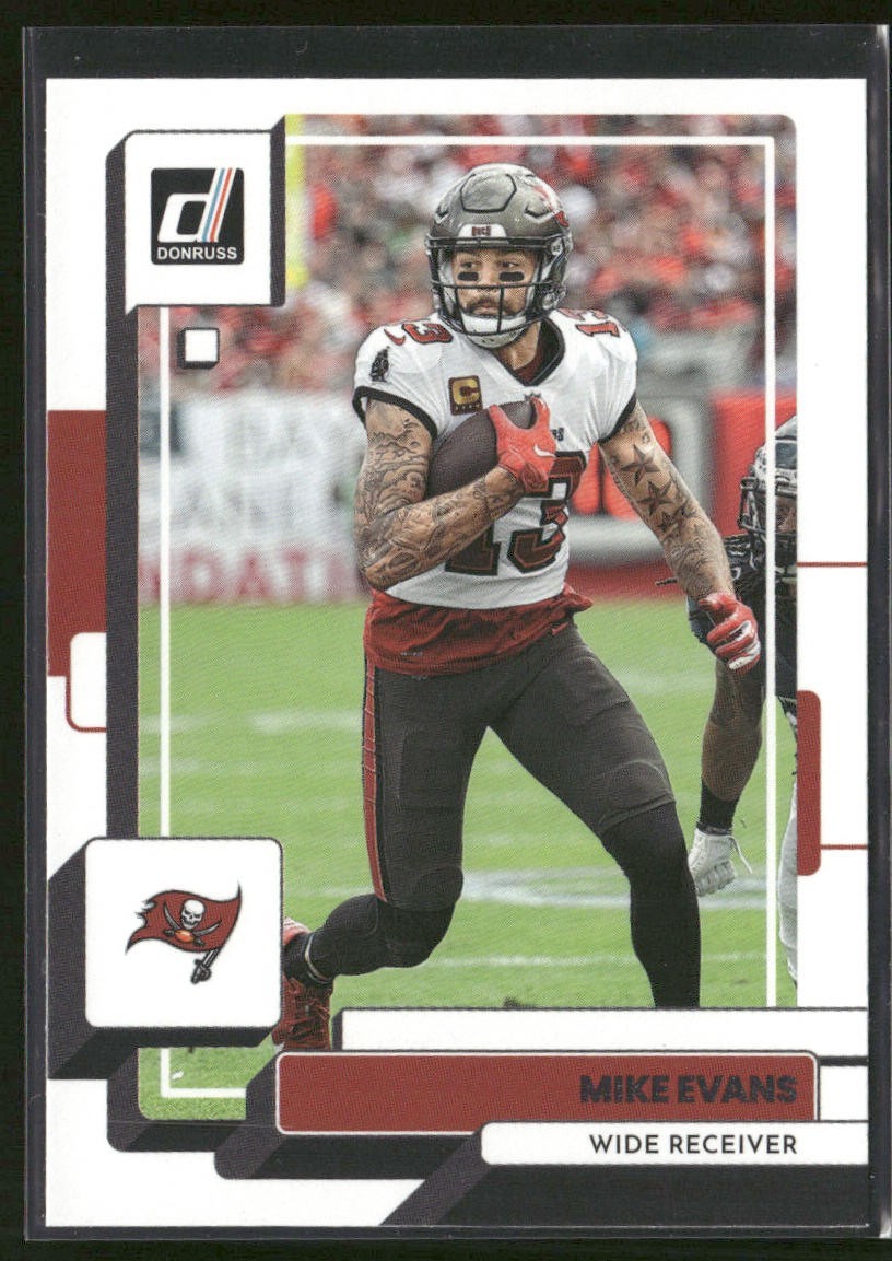 Mike Evans Player Lot Bundle 10 Different Football Cards ME001 Buccaneers back