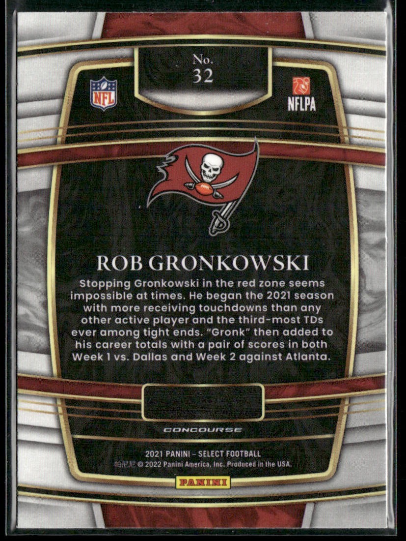Rob Gronkowski Player Lot Bundle 10 Different Football Cards RG002 back