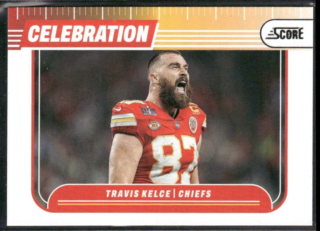 Travis Kelce Player Lot Bundle 10 Different Football Cards TK003 Chiefs back