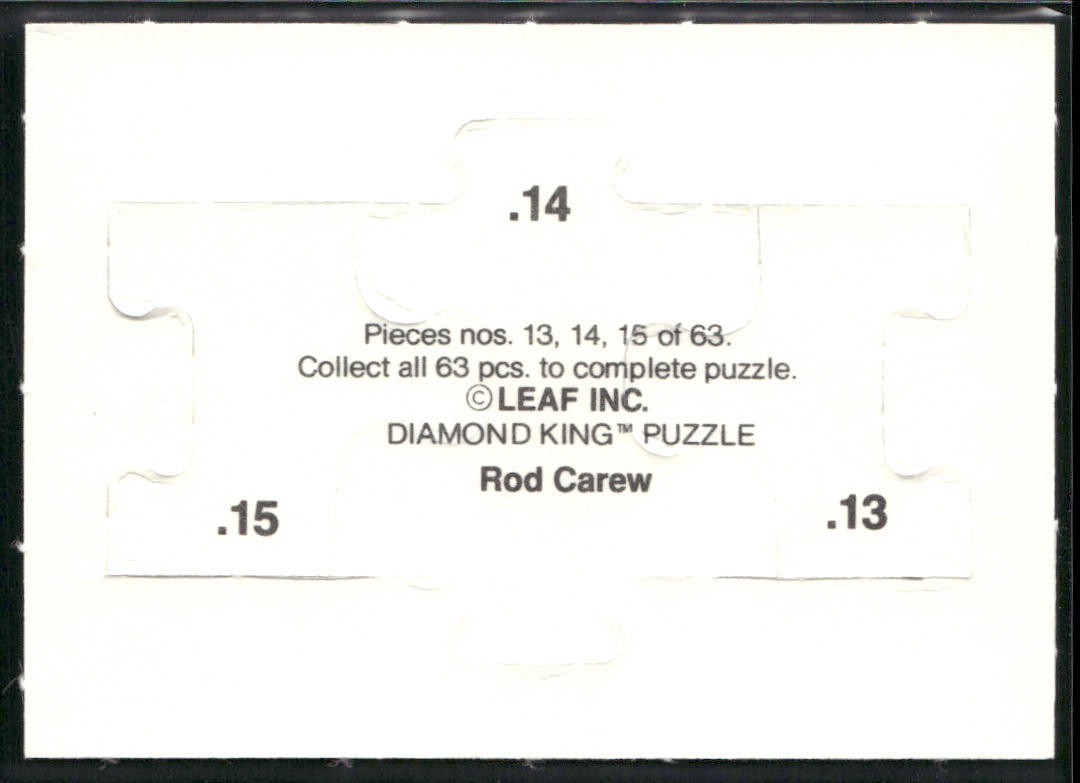 Puzzle Piece Lot Bundle 10 Different Baseball Cards P005 back