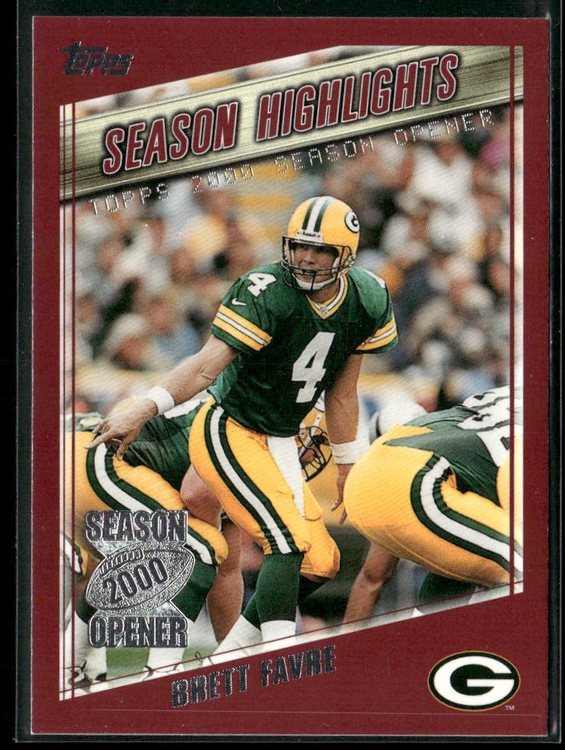 Brett Favre Player Lot Bundle 10 Different Football Cards BF004 Packers back