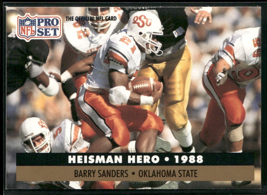 Barry Sanders Player Lot Bundle 10 Different Football Cards BS006 Lions back