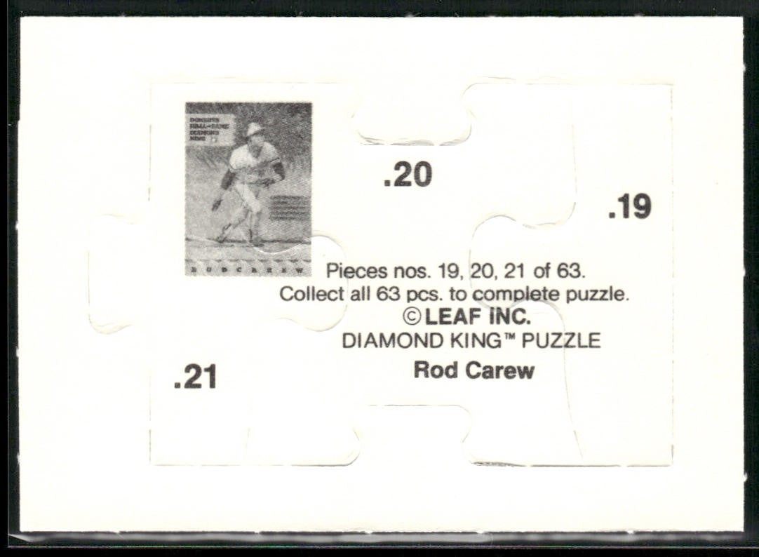 Puzzle Piece Lot Bundle 10 Different Baseball Cards P005 back