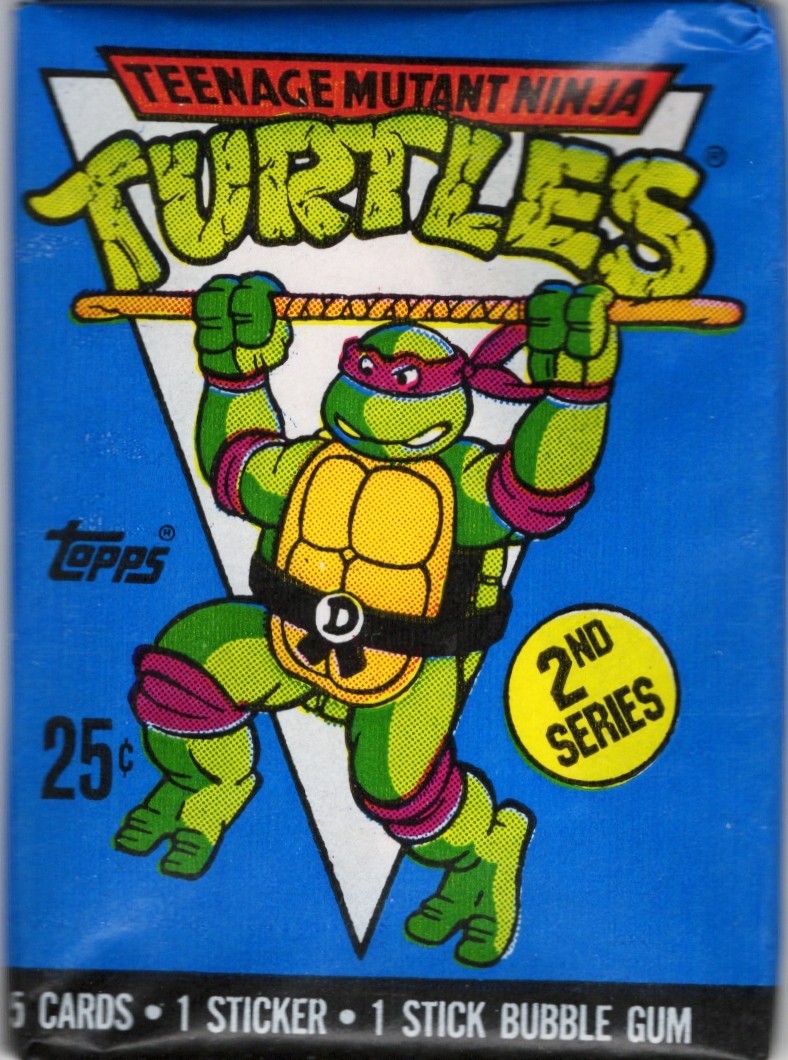 1990 Topps Teenage Mutant Ninja Turtles 2nd Series Sealed Wax Pack front