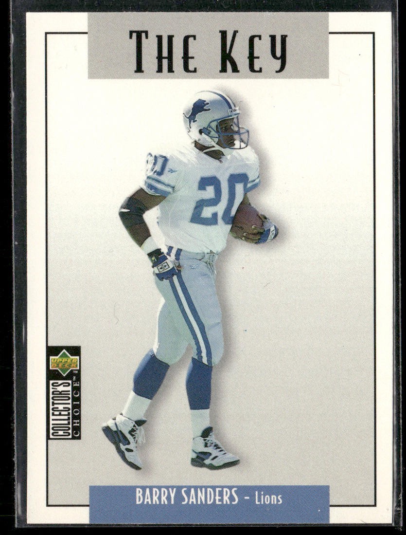 Barry Sanders Player Lot Bundle 10 Different Football Cards BS008 Lions back