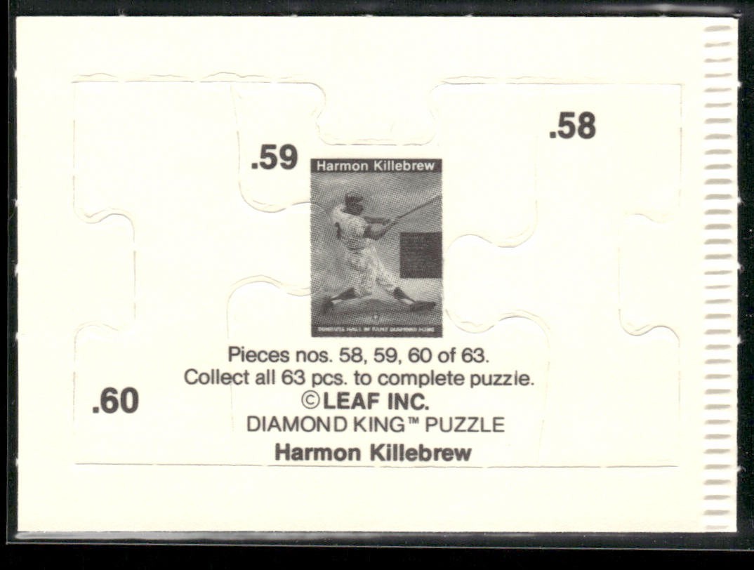 Puzzle Piece Lot Bundle 10 Different Baseball Cards P013 back