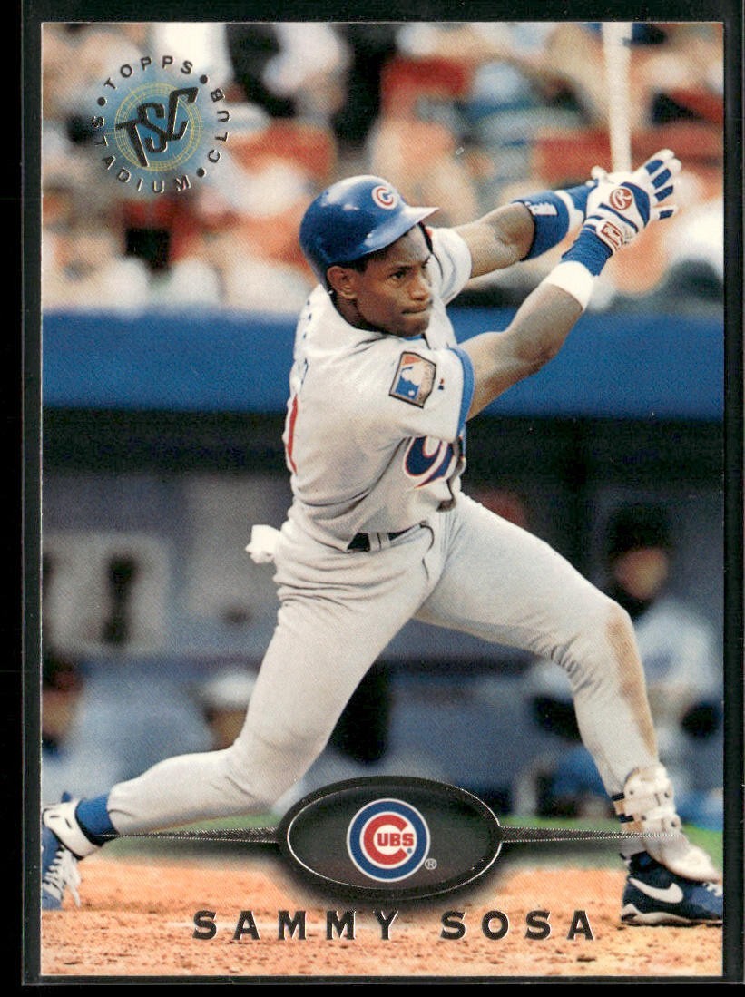 Sammy Sosa Lot Bundle 10 Different Baseball Cards SS001 Cubs back