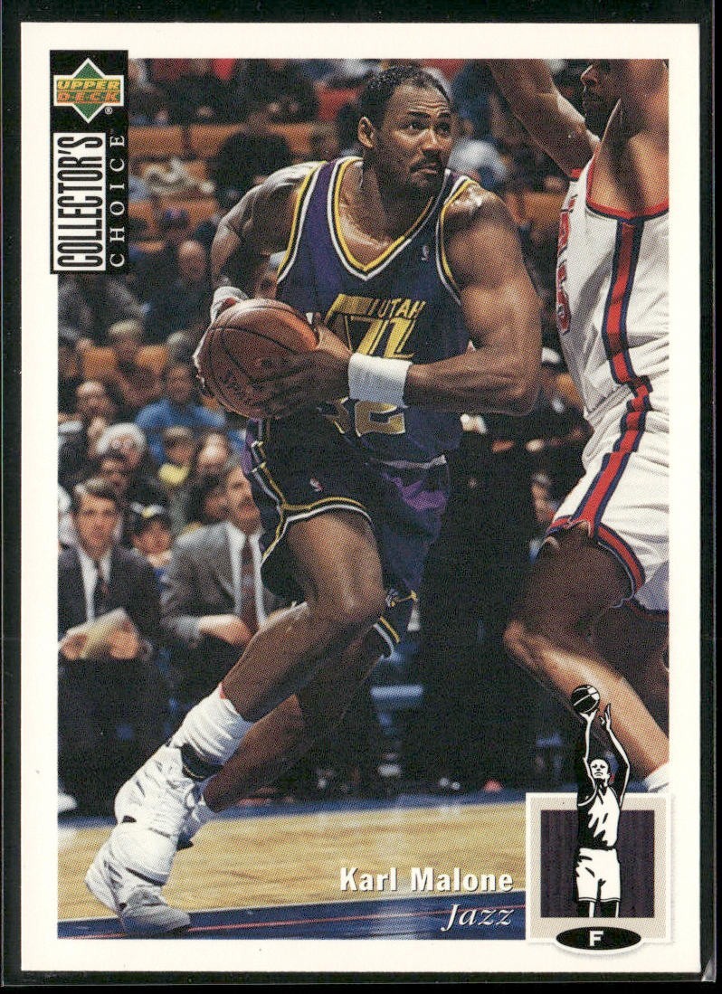Karl Malone Player Lot Bundle 10 Basketball Cards KM002 Utah Jazz back