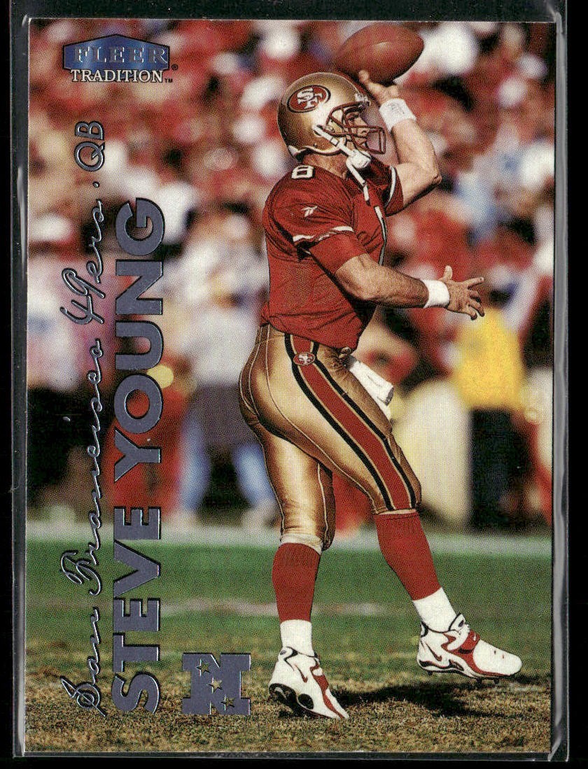 Steve Young Player Lot Bundle 10 Different Football Cards SY002 49ers back