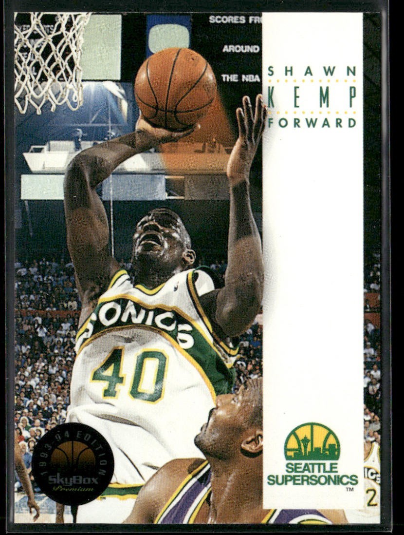 Shawn Kemp Player Lot Bundle 10 Basketball Cards SK003 Supersonics Cavs back