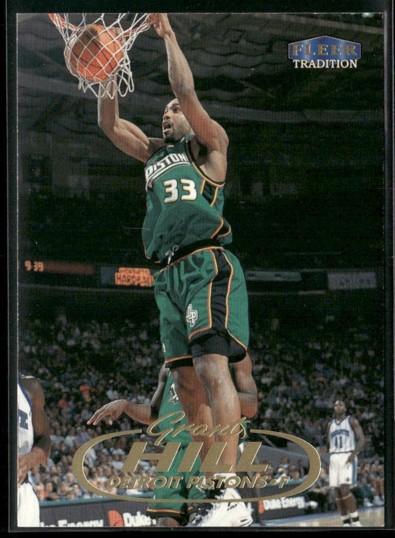 Grant Hill Player Lot Bundle 10 Basketball Cards GH001 Pistons 1 RC back