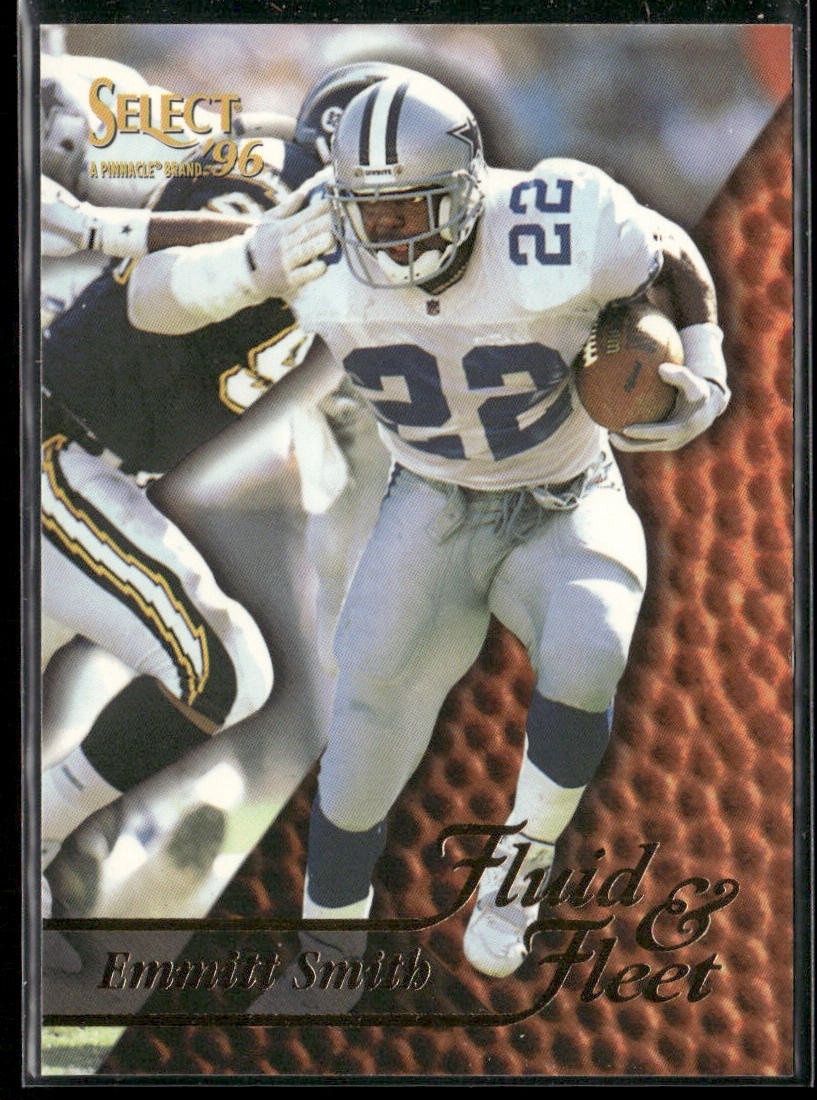 Emmitt Smith Player Lot Bundle 10 Different Football Cards ES002 Cowboys back