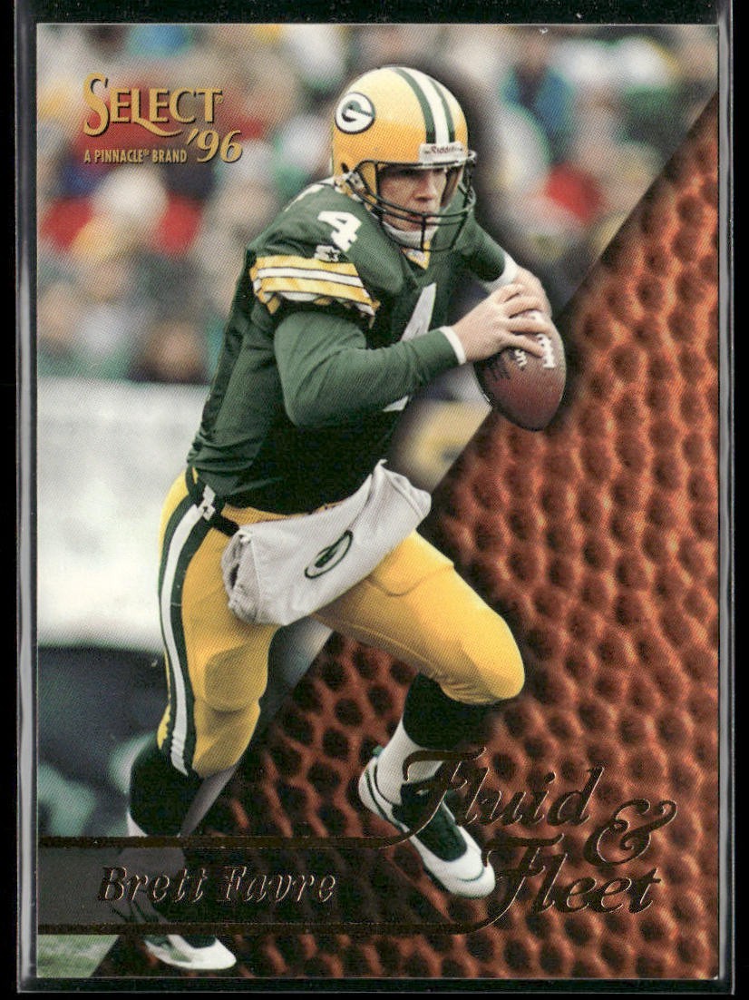 Brett Favre Player Lot Bundle 10 Different Football Cards BF003 Packers back