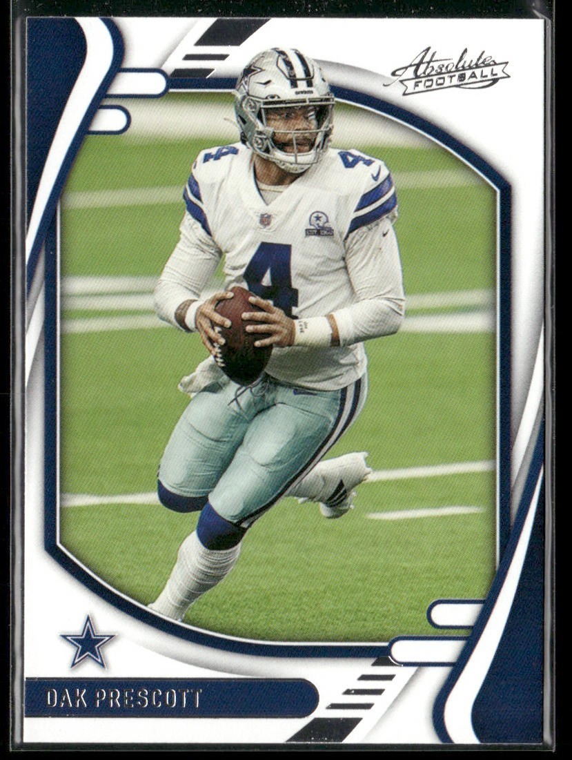 Dak Prescott Player Lot Bundle 10 Different Football Cards DP003 Cowboys back