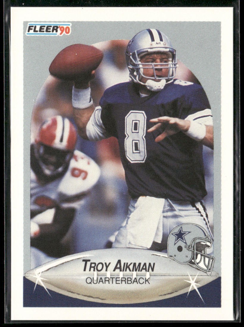 Troy Aikman Player Lot Bundle 10 Different Football Cards TA002 Cowboys back