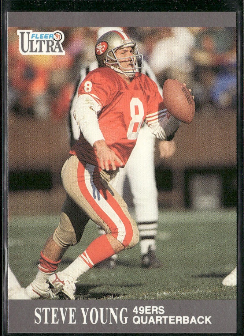 Steve Young Player Lot Bundle 10 Different Football Cards SY006 49ers back
