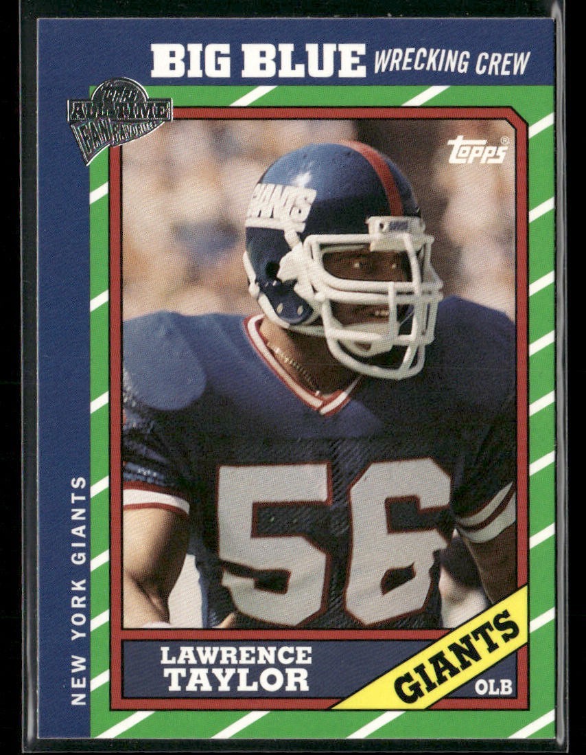 Lawrence Taylor Player Lot Bundle 10 Different Football Cards LT003 Giants back