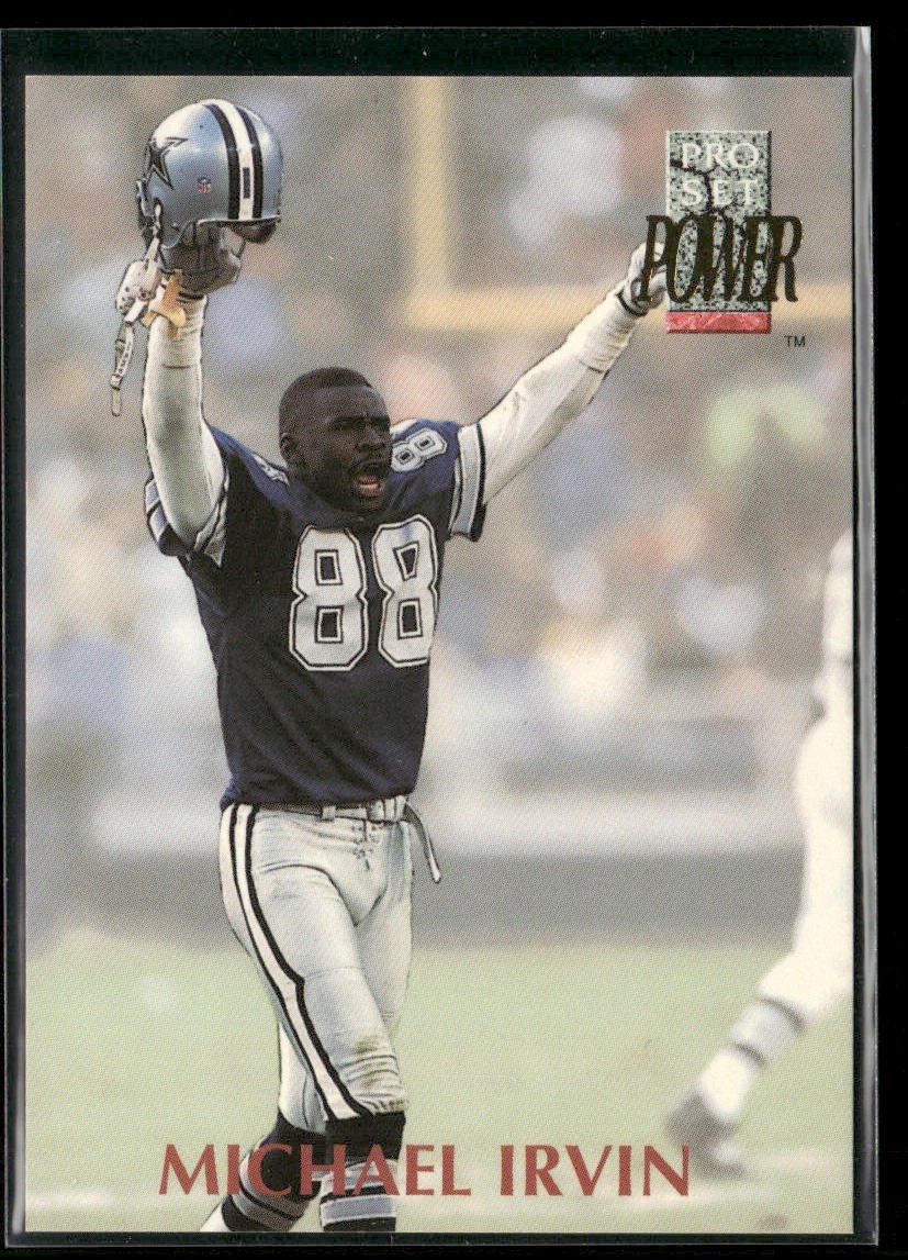 Michael Irvin Player Lot Bundle 10 Different Football Cards MI007 Cowboys back